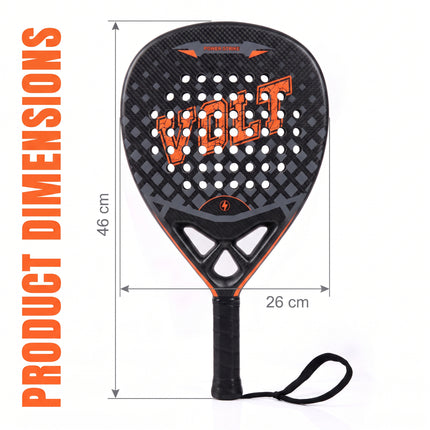 Padel Racket Carbon Fiber 375g & Bag