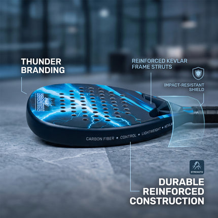 Padel Racket Carbon Fiber 375g & Bag