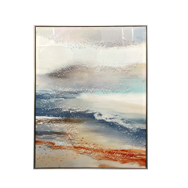 Oceanic Symphony Machine Print Canvas
