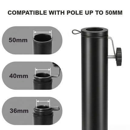 Foldable Parasol Base Black