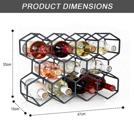 11 Bottle Wine Rack Holder