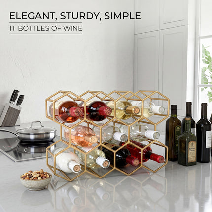 11 Bottle Wine Rack Holder
