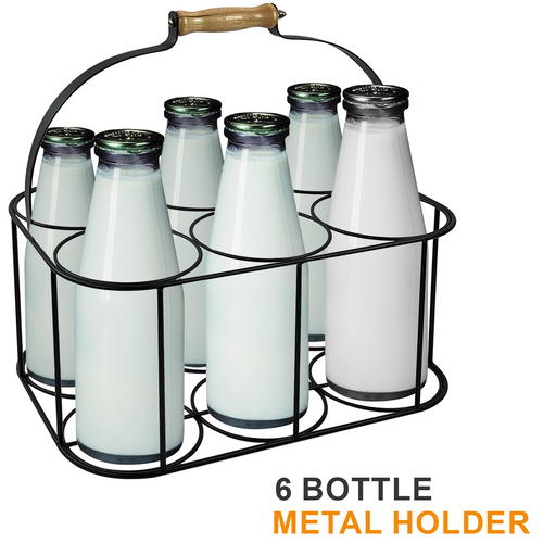 6 Bottle Metal Holder