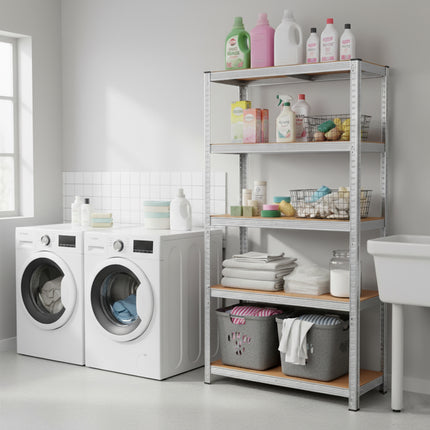 5-Tier Heavy Duty Garage Storage Racking Shelf - 150 x 70 x 30cm