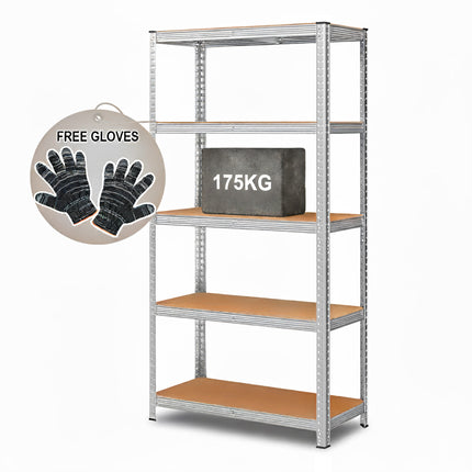 5-Tier Heavy Duty Garage Storage Racking Shelf - 150 x 70 x 30cm