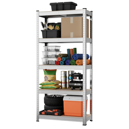 5-Tier Heavy Duty Garage Storage Racking Shelf - 150 x 70 x 30cm