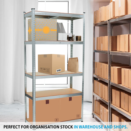 5-Tier Heavy Duty Garage Storage Racking Shelf - 150 x 70 x 30cm