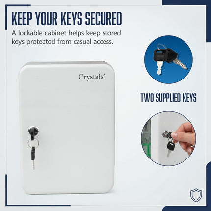 24 Keys Lockable Key Cabinet Safe