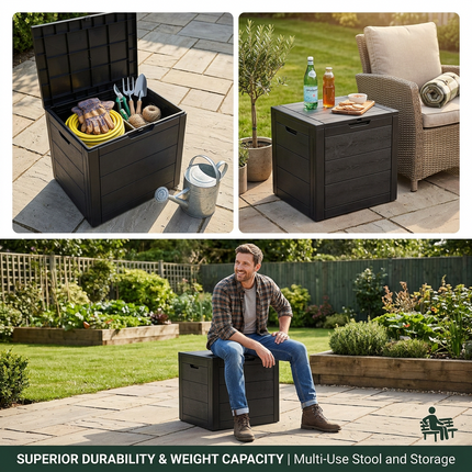 110L Outdoor Storage Box with Lid