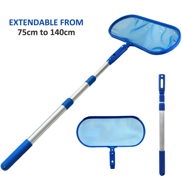 Swimming Pool Cleaning Net with Extendable Telescopic Pole — Brits Home ...