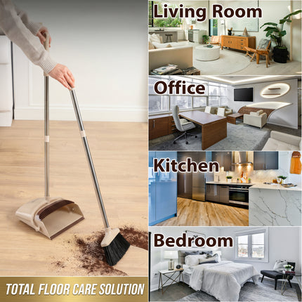 Long Handled Broom Dustpan Set