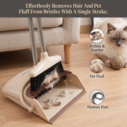 Long Handled Broom Dustpan Set