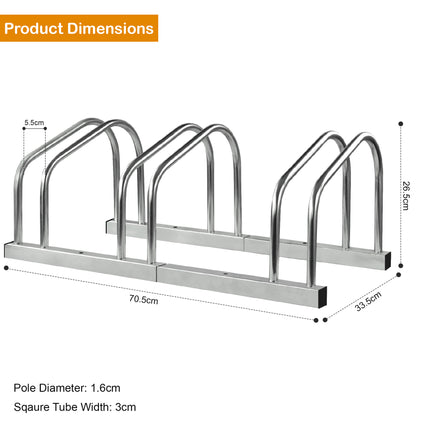 Bicycle Bike Floor Parking Steel Rack