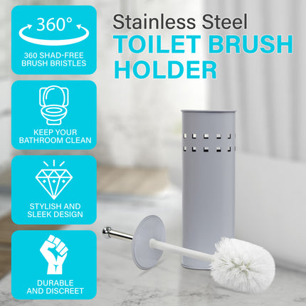 3L Pedal Bin and Toilet Brush Holder