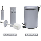 Toilet Brush + Pedal Bin