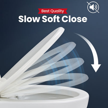 Soft Close Toilet Seat White