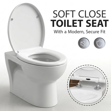 Soft Close Toilet Seat White