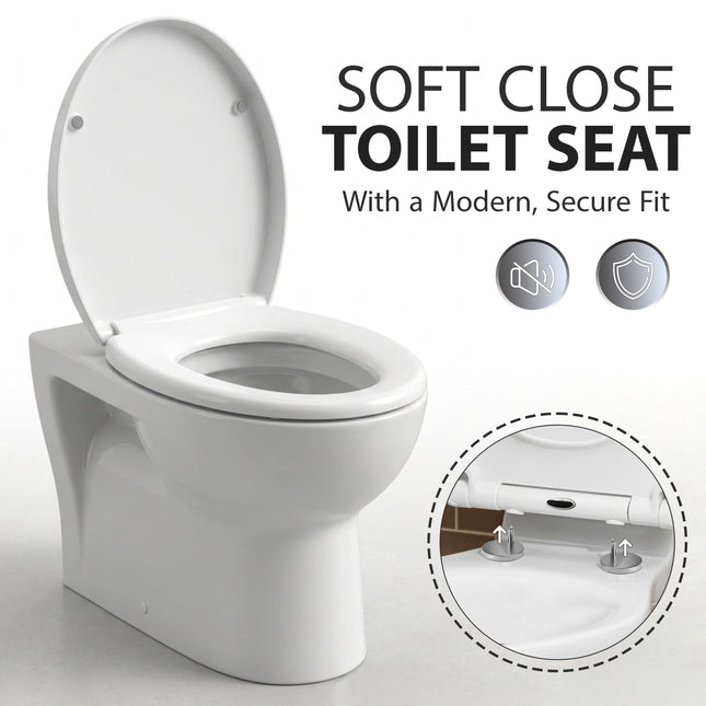 Soft Close Toilet Seat White