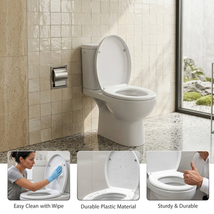 Soft Close Toilet Seat White