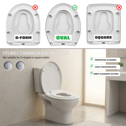 Adult Child Friendly Soft Close Toilet Seat