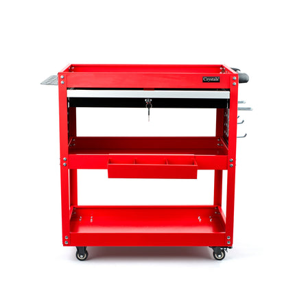 Heavy Duty Tool Trolley Cart with Drawers – 3-Tier Storage, Rolling Wheels for Garage, Workshop, and Mechanics Tool Trolley