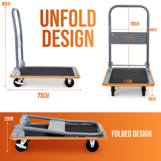 150kg Folding Platform Hand Sack Truck Trolley