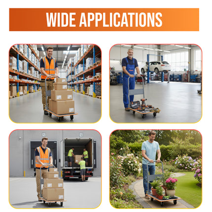 150kg Folding Platform Hand Sack Truck Trolley