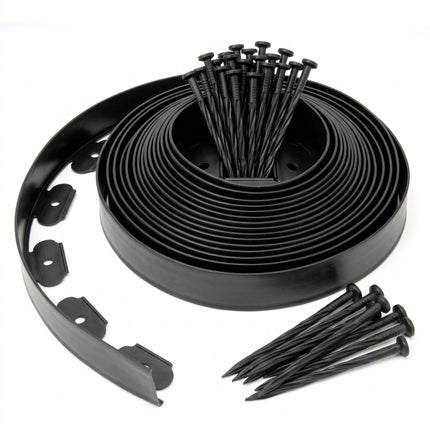 5cm Lawn Edging With Plastic Pegs