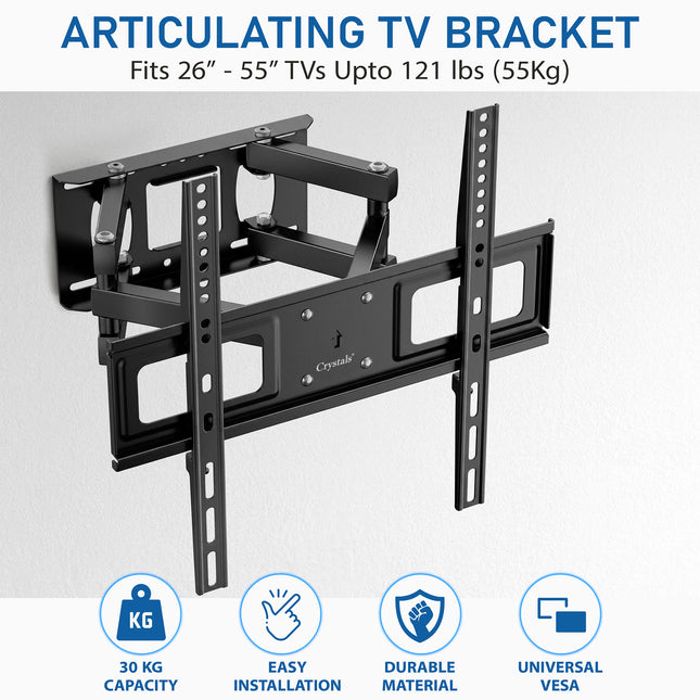Swivels Tilts TV Wall Mount for 26-65 Inch