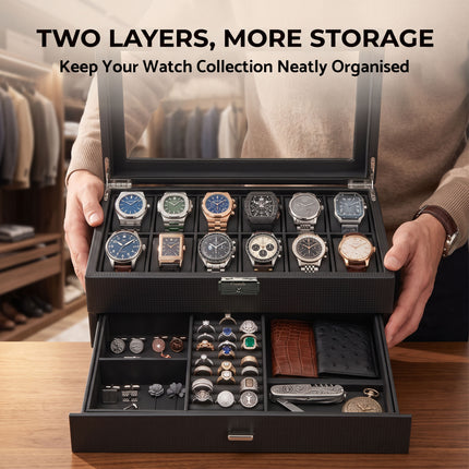 12 Slot Watch Box Organiser