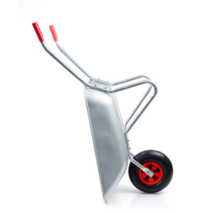 65L Heavy Duty Wheelbarrow Metal Garden Cart with Pneumatic Tyre