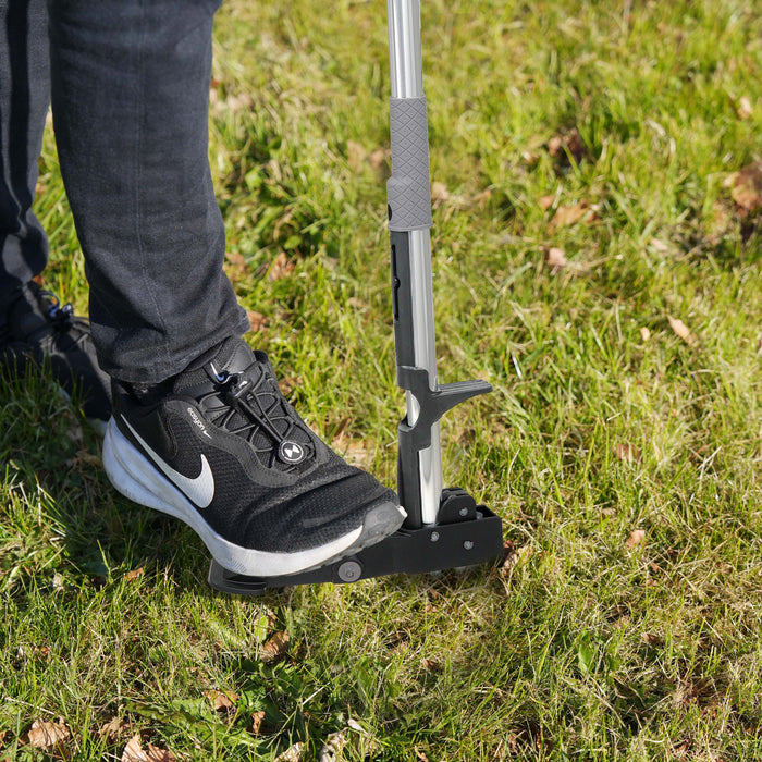 Weed Puller Hand Tool with 4 Claws & Foot Pedal for Root Removal