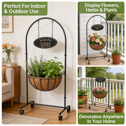 14'' Welcome Flower Plant Planter