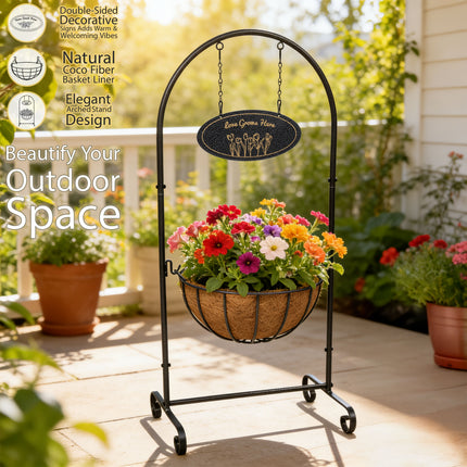 14'' Welcome Flower Plant Planter