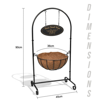 14'' Welcome Flower Plant Planter