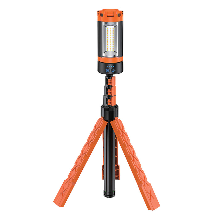 LED work light with adjustable brightness levels and colour temperatures for various UK tasks