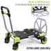 Telescopic handle trolley for easy lifting and control