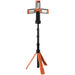 Adjustable tripod LED work light with 12-hour battery life and USB-C charging, ideal for UK outdoor tasks