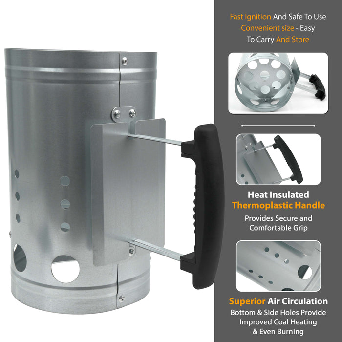 BBQ Chimney Starter for Grills & Fire Pits – UK Outdoor Cooking Essential
