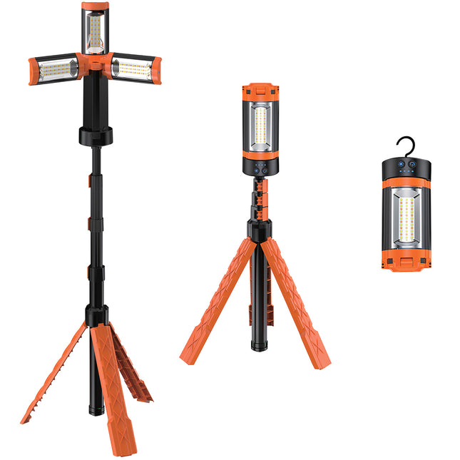 Best rechargeable LED work light with tripod – perfect for UK construction and outdoor use