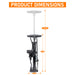 Bicycle air pump with Schrader and Presta valve for UK cyclists