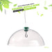Clear polycarbonate bird feeder baffle dome to deter squirrels