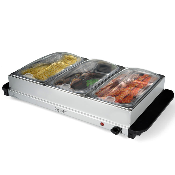 Electric Food Warmer Buffet Server in action during a family gathering, keeping food hot and ready to serve