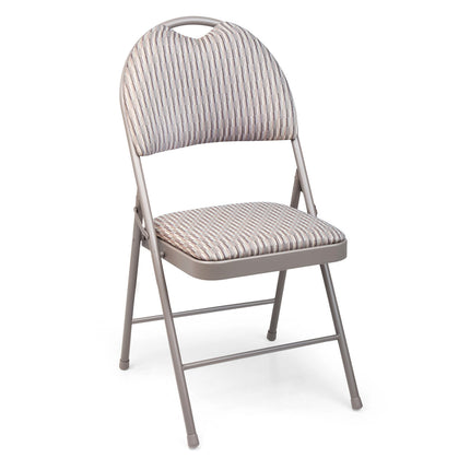 High Back Metal Folding Padded Fabric Chair