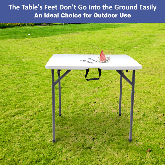 Compact and Portable Foldable Square Table for Easy Storage and Transport