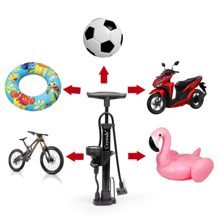 Compact mini air pump for bikes with ergonomic handle UK