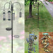 Complete bird feeder station setup with pole and stand for UK wildlife.
