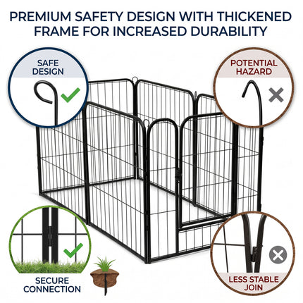 6 Panel Lightweight Dog Playpen
