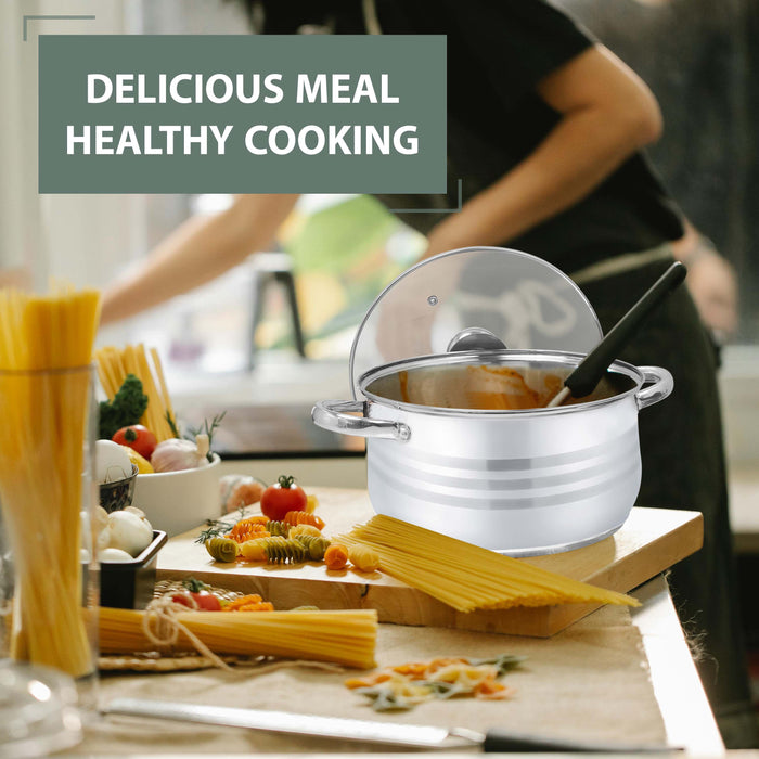 Dishwasher safe stainless steel casserole pots for easy cleanup
