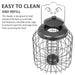 Easy to clean fatball feeder with squirrel guard for birds